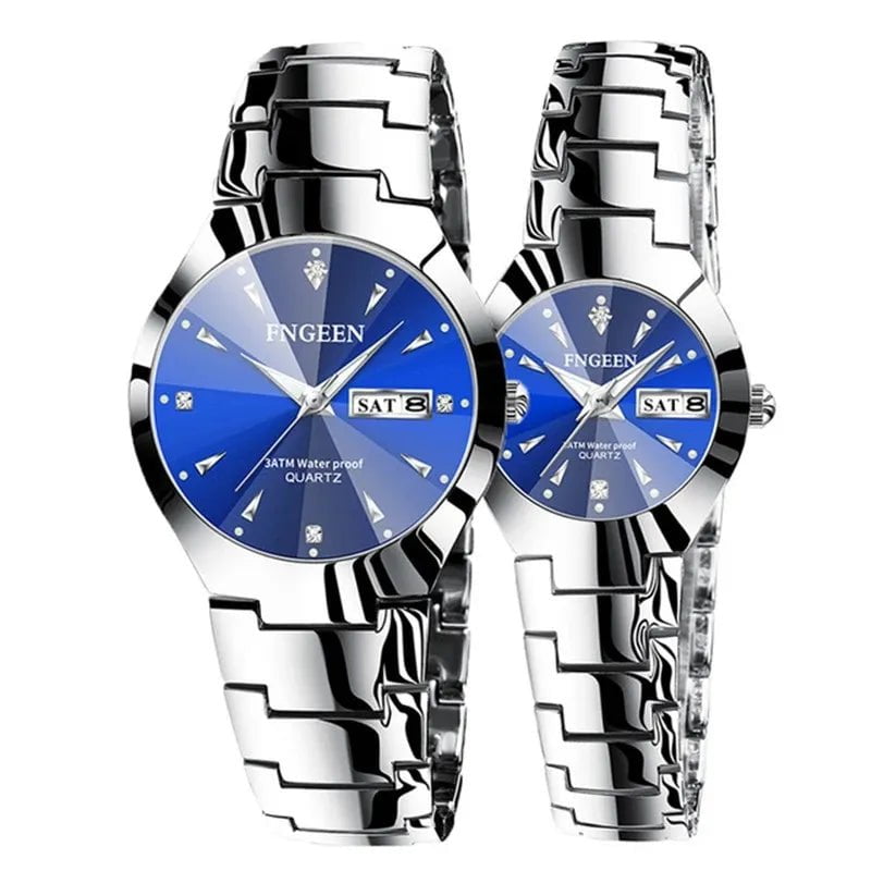 Storazone 2024 FNGEEN 5808 Relogio Feminino Couple Watch Men Quartz watch for Lovers Luxury Womens wristwatch Stainless Steel Waterproof