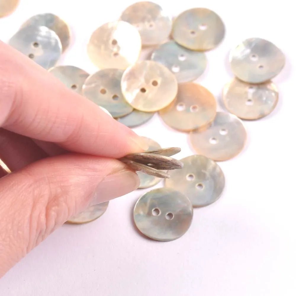 Storazone 50Pcs Natural Mother Of Pearl Shell Decorative Buttons For Scrapbooking Sewing DIY Crafts Handwork Accessories Home Decoration