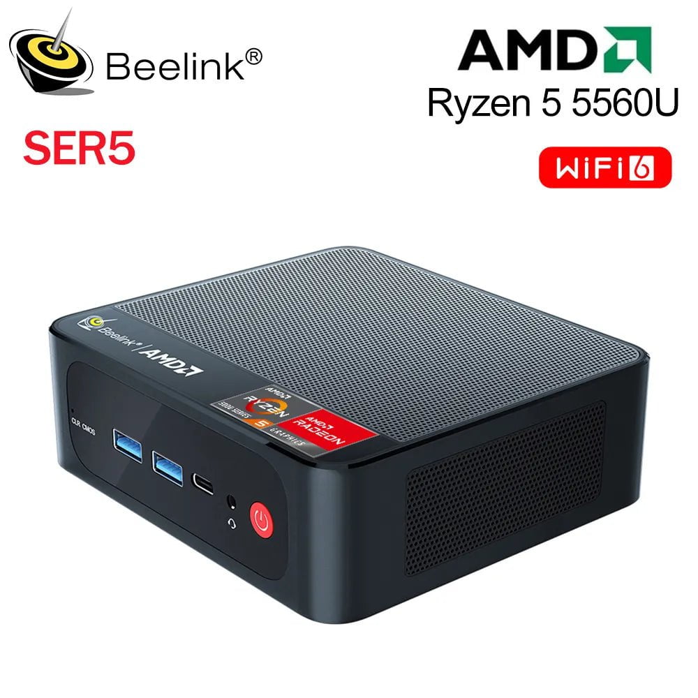 Storazone Beelink Mini PC SER5 Max AMD Ryzen 7 5800H DDR4 32G 500G NVME SSD SER6 Pro 7735HS DDR5 SER5 Pro 5700U 5500U Gaming Mini Computer