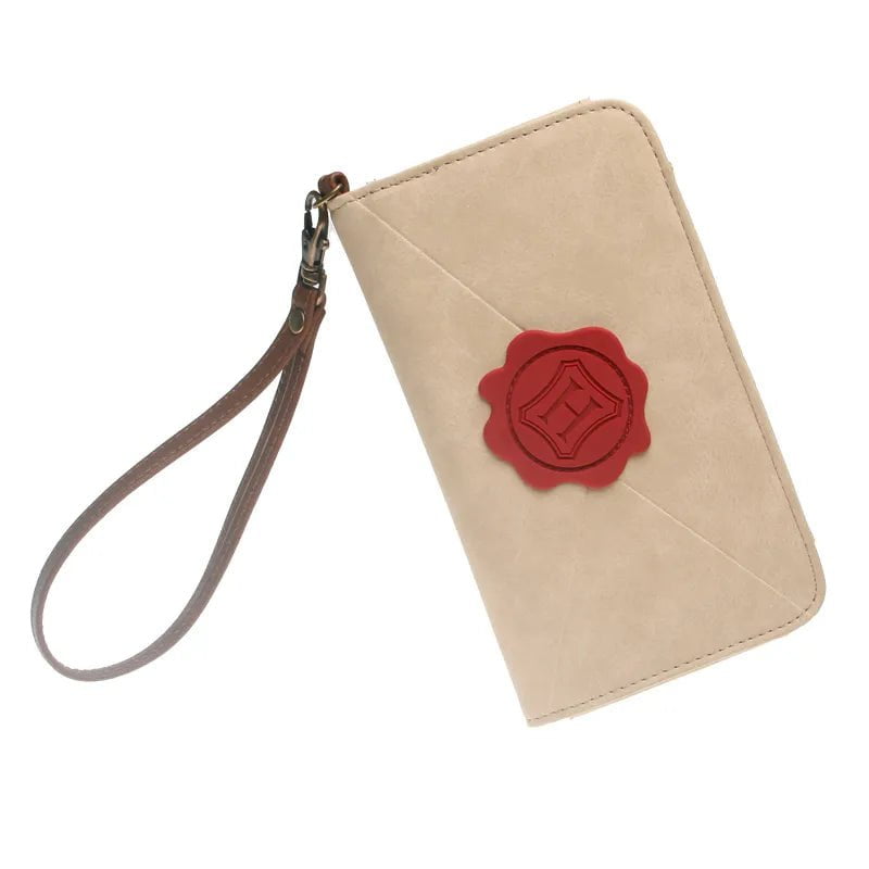 Storazone Beige Phone Pocket Female Purse Lady Purses Card Holder Women Wallet DFT9501
