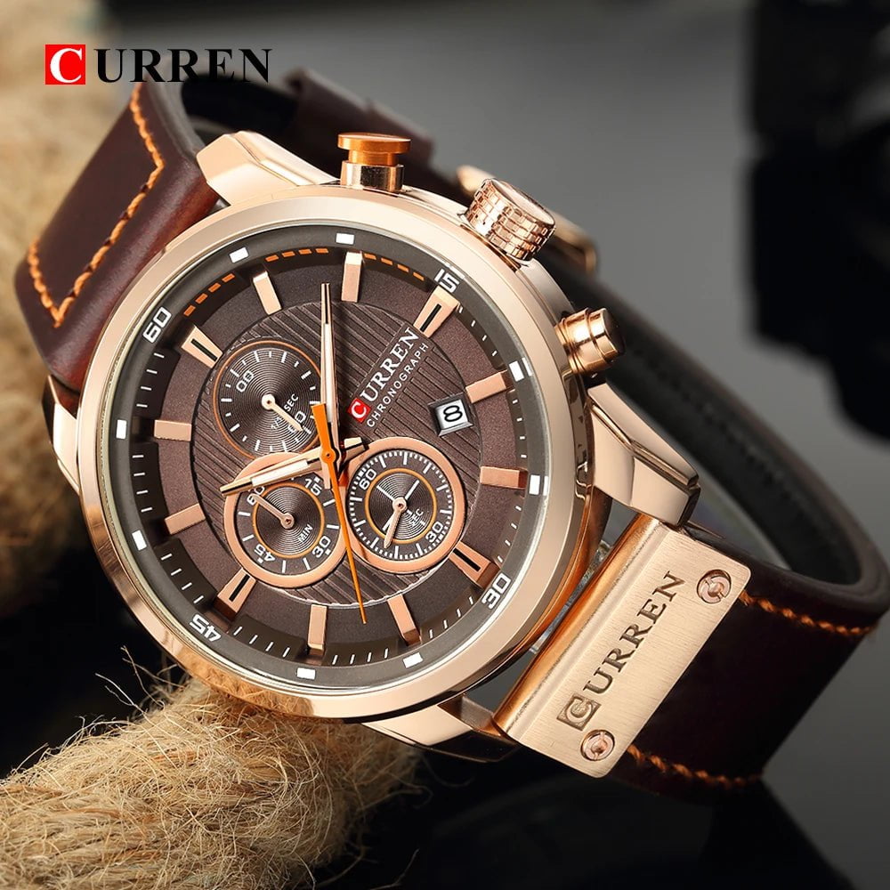 Storazone CURREN Fashion Date Quartz Men Watches Top Brand Luxury Male Clock Chronograph Sport Mens Wrist Watch Hodinky Relogio Masculino