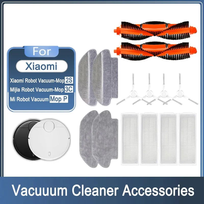 Storazone Filter For Xiaomi Mijia Robot Vacuum Mop 2S 3C Mi Robot Vacuum Mop P Accessories Mop Cloths Main Side Brush XMSTJQR2S STYJ02YM