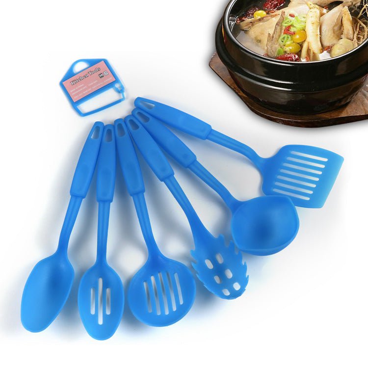 STORAZONE Kitchen Black Kitchen Utensils Shovel Spoon Set Non-stick Pan Kitchen Utensils