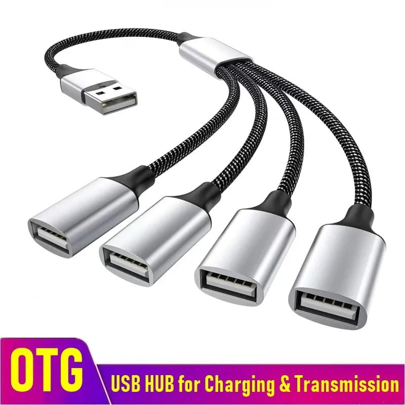 Storazone Multi USB Hub Extensions 4 Port Type C Hub USB Splitter Fast Data Transmission OTG Adapter For Computer Xiaomi Macbook Pro Air