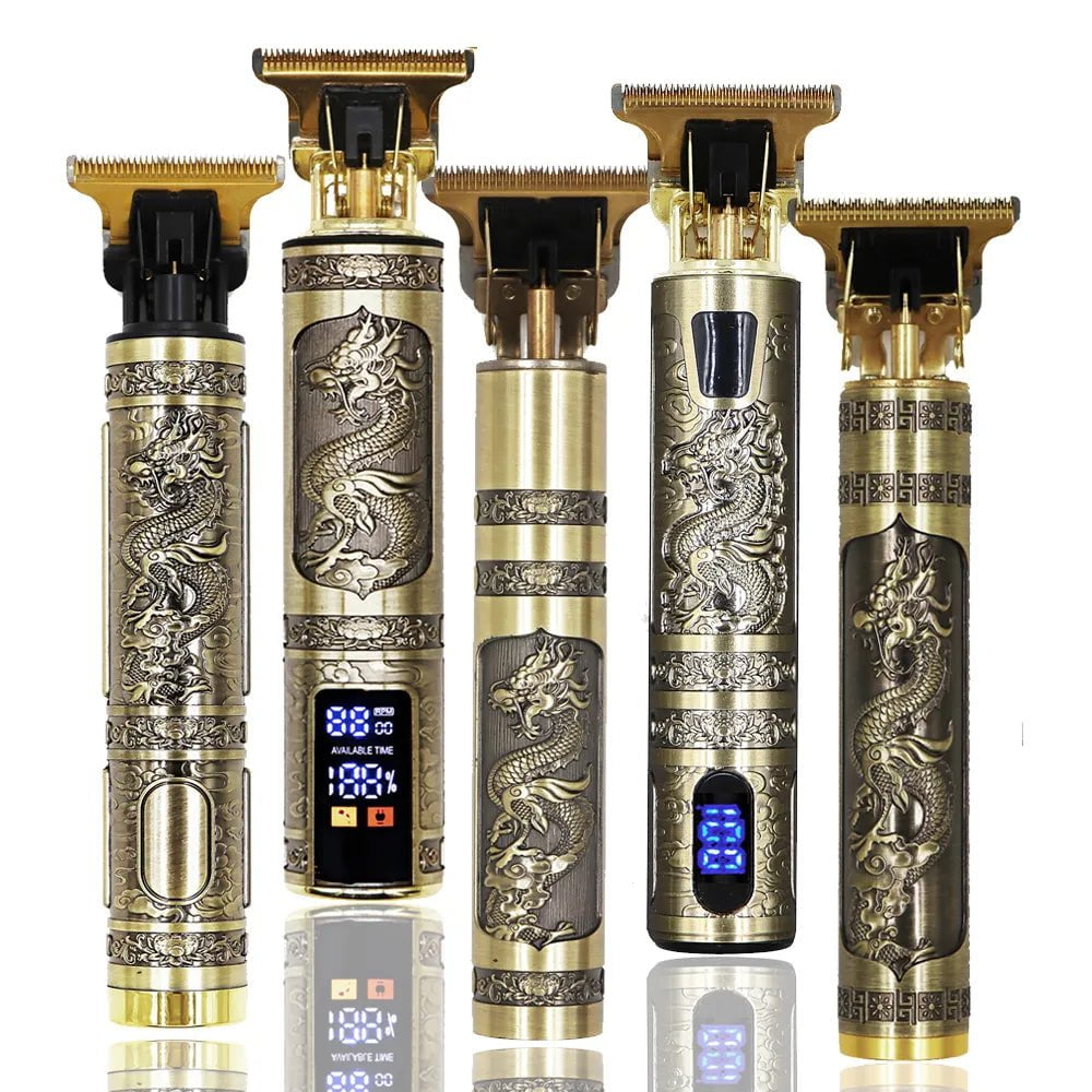 Storazone Tondeuse Dragon Vintage T9 Cordless Professional Hair Clippers Electric Trimmers For Men Clipper hair cutting machine Shaver