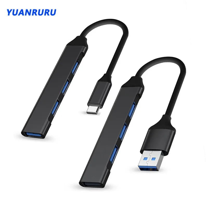 Storazone USB 3.0 Hub USB Hub 4 Port High Speed Type c Splitter 5Gbps For PC Computer Accessories Multiport HUB 4 USB 3.0 2.0 Ports