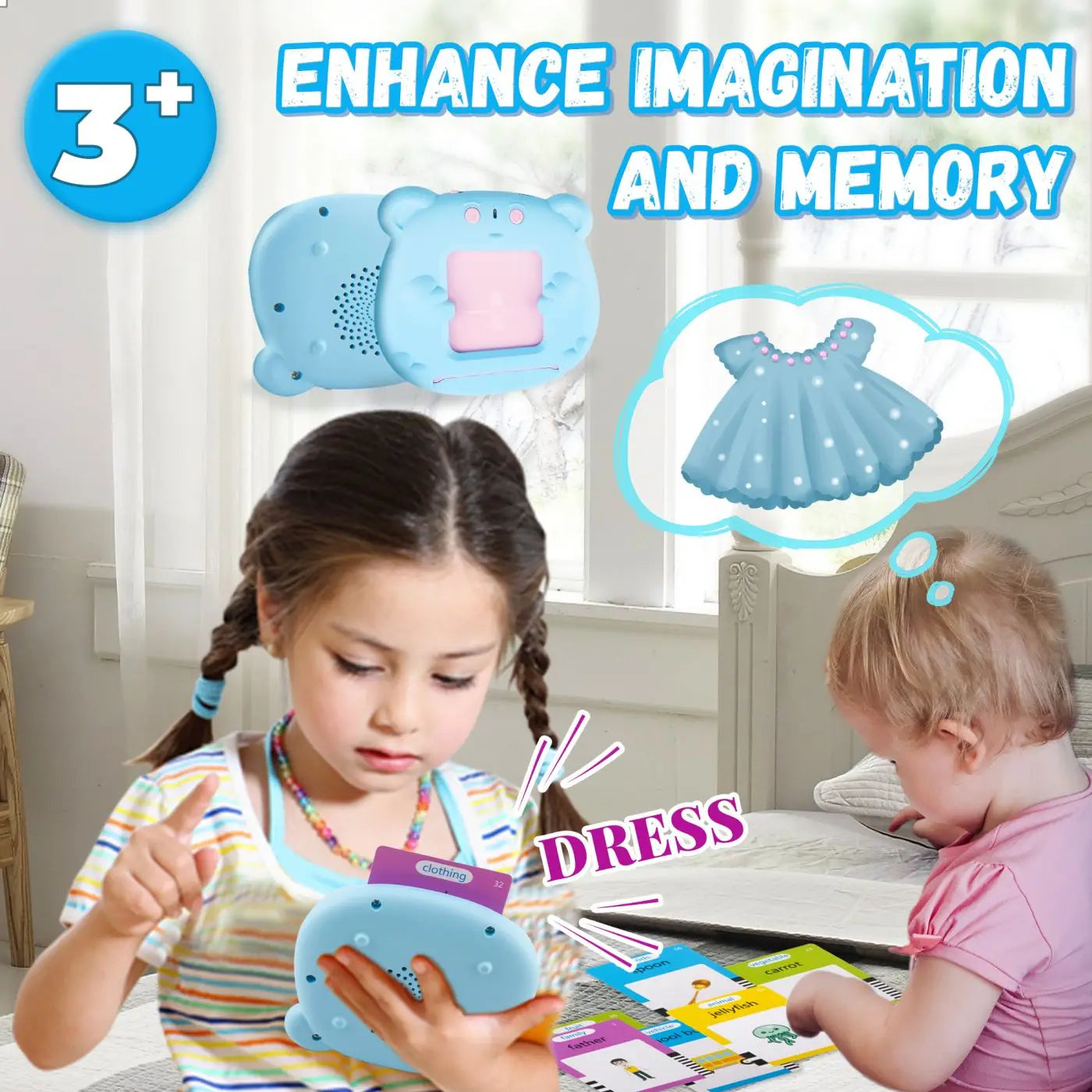 CPC qualify kids study Toys Preschool education English Learning toy,language studyToys 224 Words Cognition Montessori Education