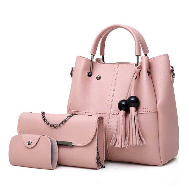 Les Visionnaires Bag and Choose European and American fashion single shoulder Messenger bag ladies three-piece tassels mother bag