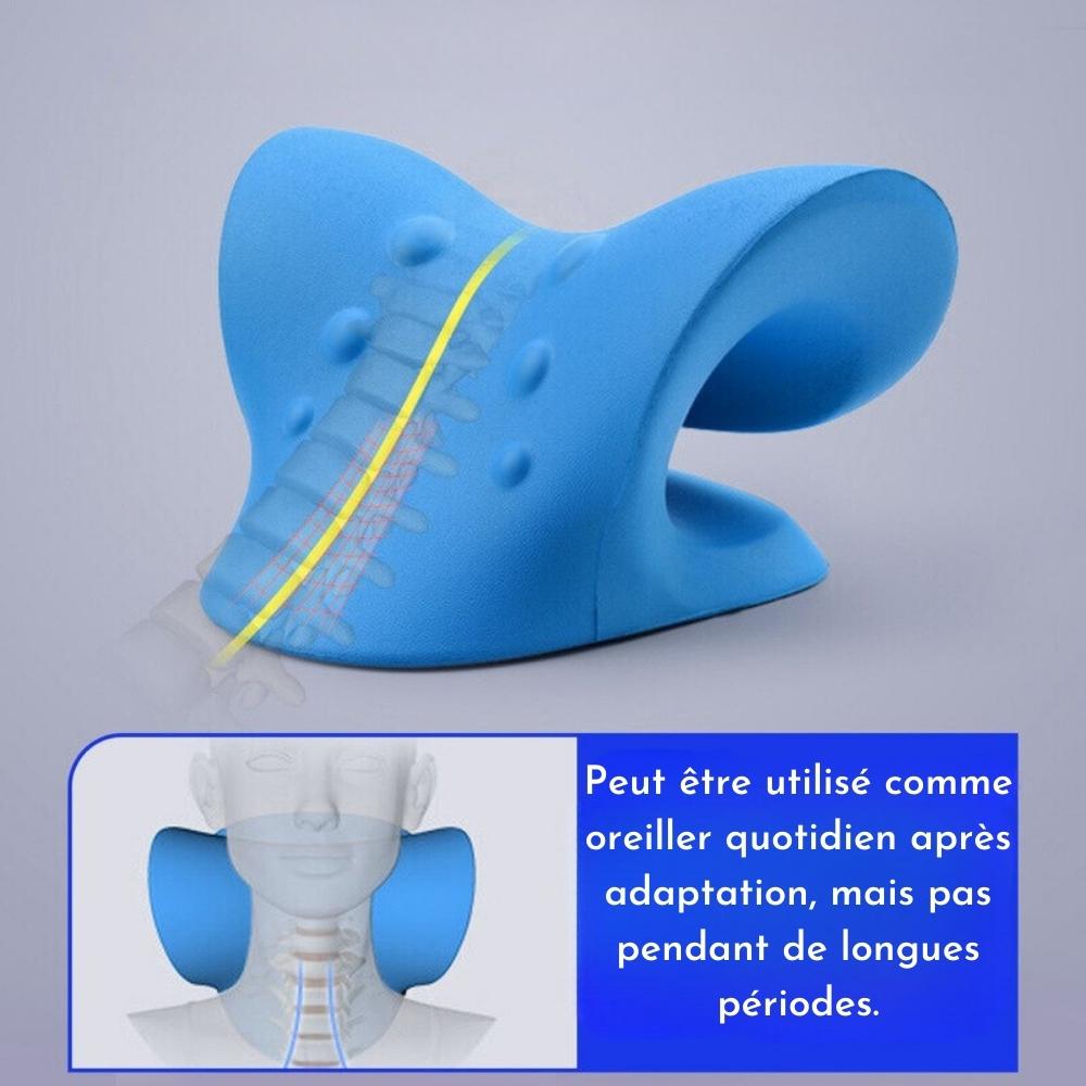 Les Visionnaires Beauté et santé Bleu SpineAlign - Oreiller de massage cervical (CJ)