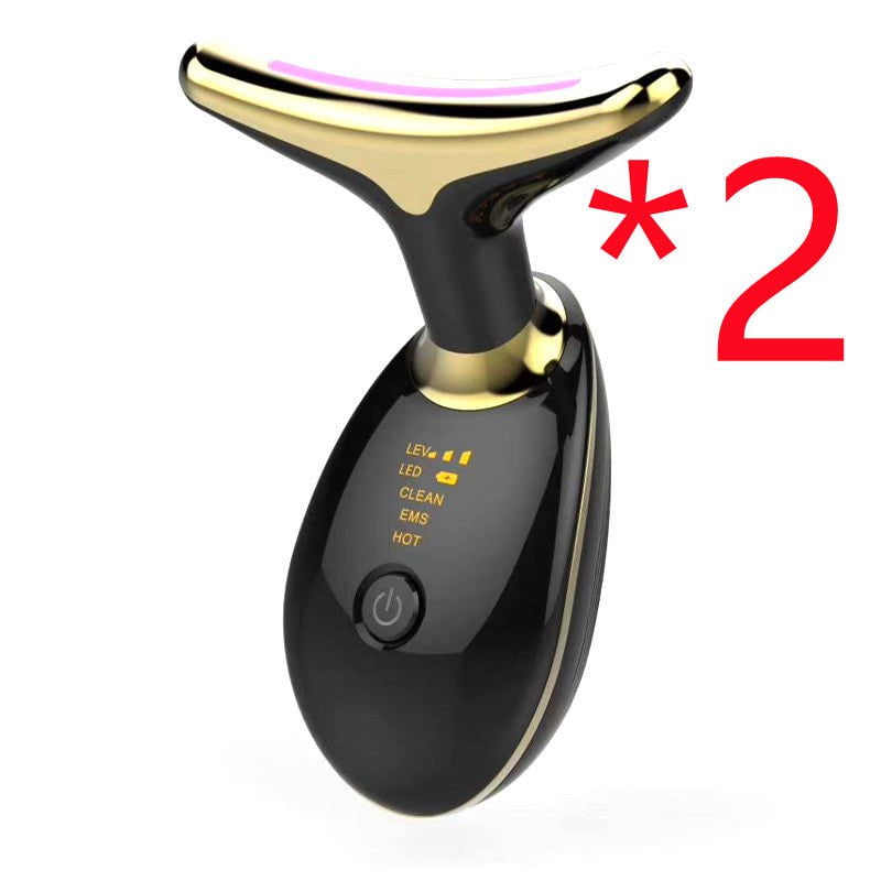 Les Visionnaires Beauté et santé EMS Thermal Neck Lifting And Tighten Massager Electric Microcurrent Wrinkle Remover LED Photon Face Beauty Device For Woman