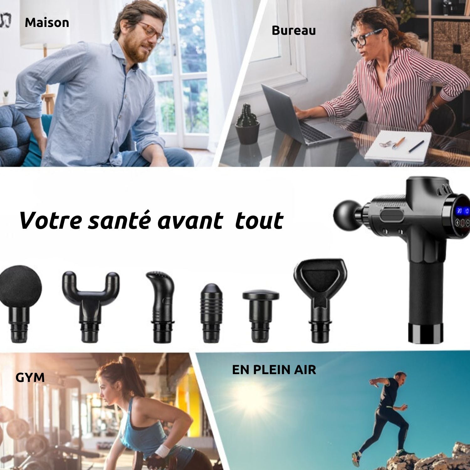 Les Visionnaires Beauté et santé FlexiRelax - Le pistolet masseur (CJ)