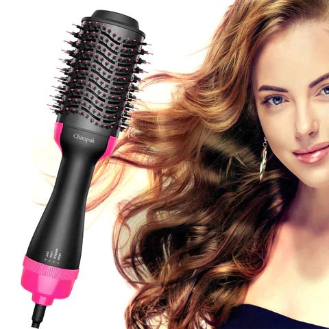 Les Visionnaires Beauté et santé Noir et Rose / AU AirGlam ™ - Sèche cheveux Brosse (CJ)