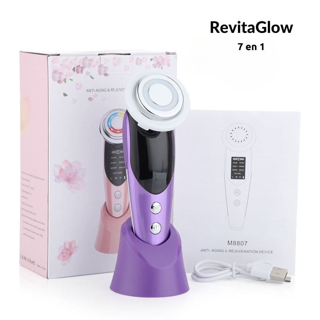 Les Visionnaires Beauté et santé Violet / USB RevitaGlow ™ - Massage Facial 7 en 1 (CJ)