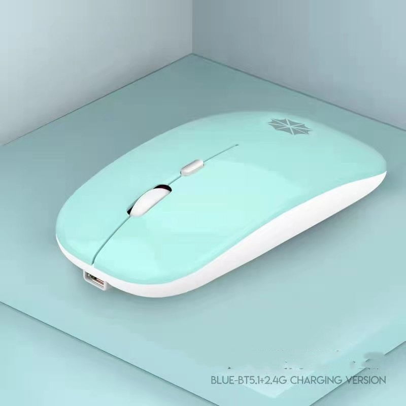 Les Visionnaires Electronics Blue / Dual mode luminous version Silent Silent Laptop Gaming Girl Mouse