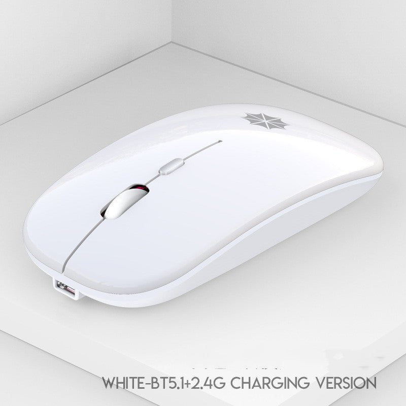 Les Visionnaires Electronics White / Dual mode luminous version Silent Silent Laptop Gaming Girl Mouse