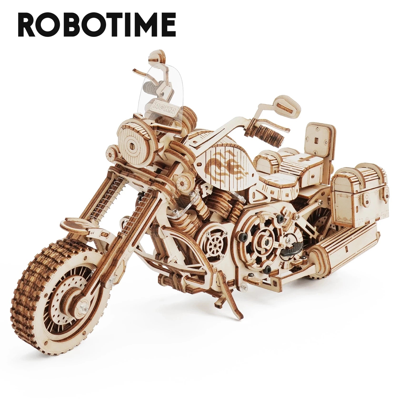 Les Visionnaires Enfants default Robotime Rokr Cruiser Motorcycle DIY Wooden Model 420 Pcs Building Block Kits Funny Toys Gifts For Children Adults Dropshipping