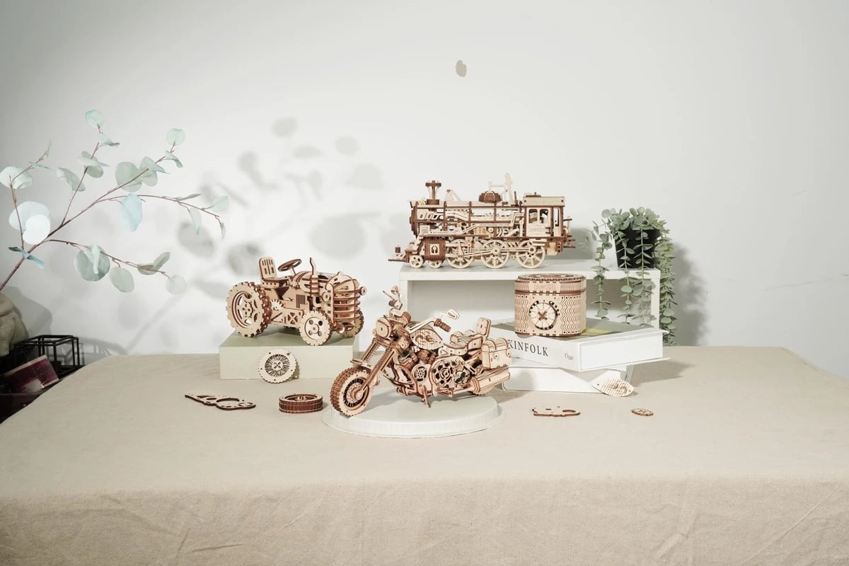 Les Visionnaires Enfants default Robotime Rokr Cruiser Motorcycle DIY Wooden Model 420 Pcs Building Block Kits Funny Toys Gifts For Children Adults Dropshipping