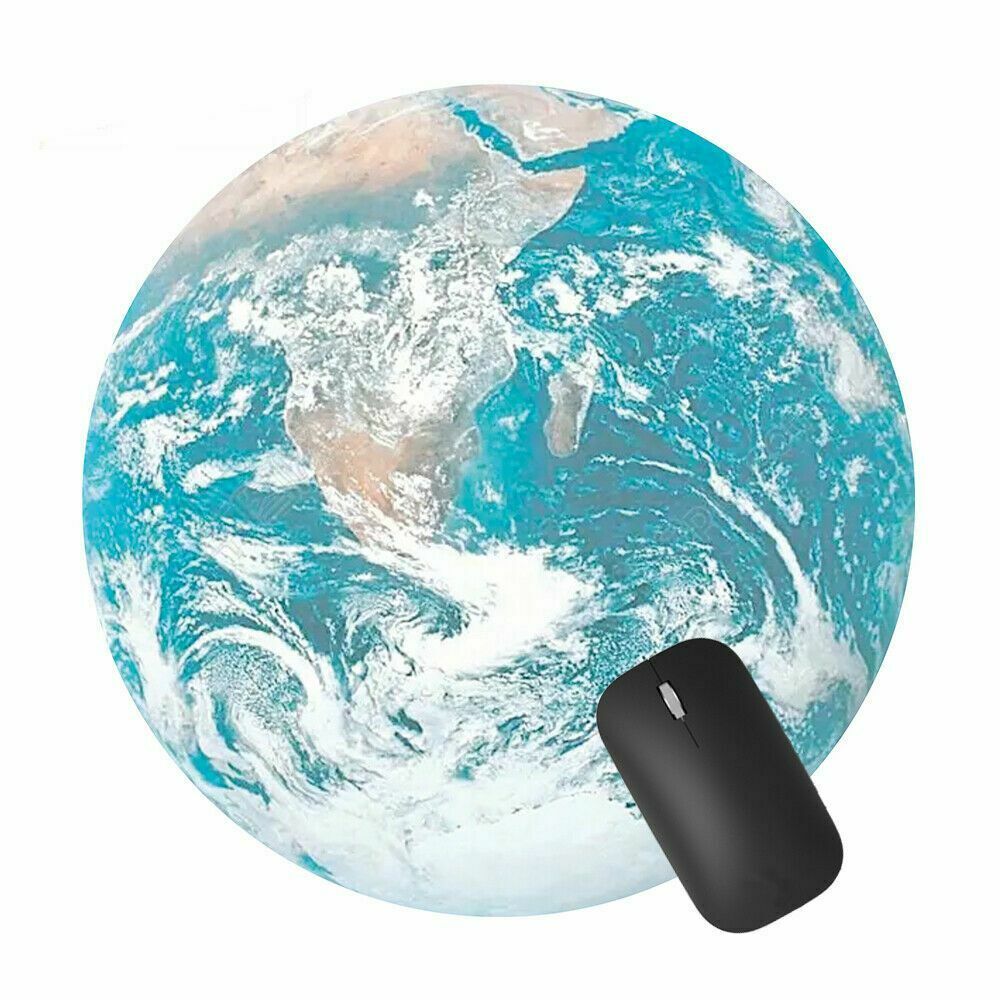 Les Visionnaires Gadget Earth Space Round Mouse Pad PC Gaming Non Slip Mice Mat For Laptop Notebook Computer Gaming Mouse Pad