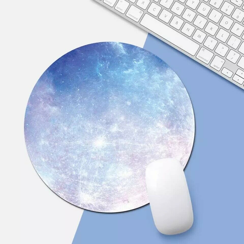 Les Visionnaires Gadget Mercury Space Round Mouse Pad PC Gaming Non Slip Mice Mat For Laptop Notebook Computer Gaming Mouse Pad