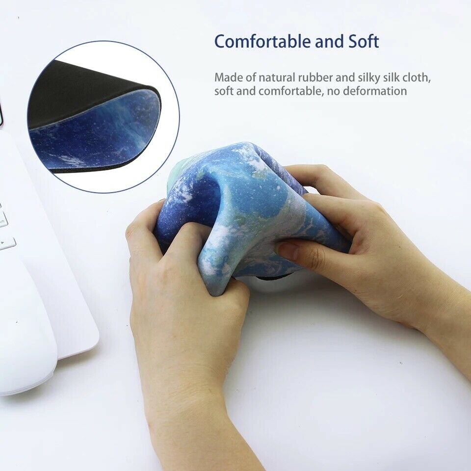 Les Visionnaires Gadget Space Round Mouse Pad PC Gaming Non Slip Mice Mat For Laptop Notebook Computer Gaming Mouse Pad