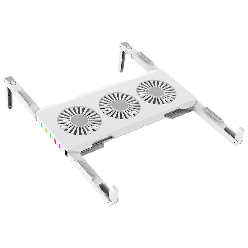 Les Visionnaires Gadget White / TypeC Portable Slim Smart Laptop Cooling Pad USB 3 Fans Gaming Laptop Cooler Fan For 17 Inch Cooler Plug Play For Notebook PC Laptop