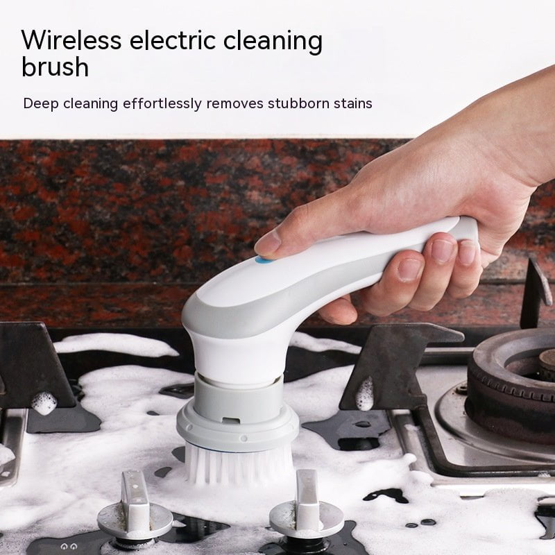 Les Visionnaires Kitchen Electric Cleaning Brush 4 In 1 Spinning Scrubber Handheld Electric Cordless Cleaning Brush Portable