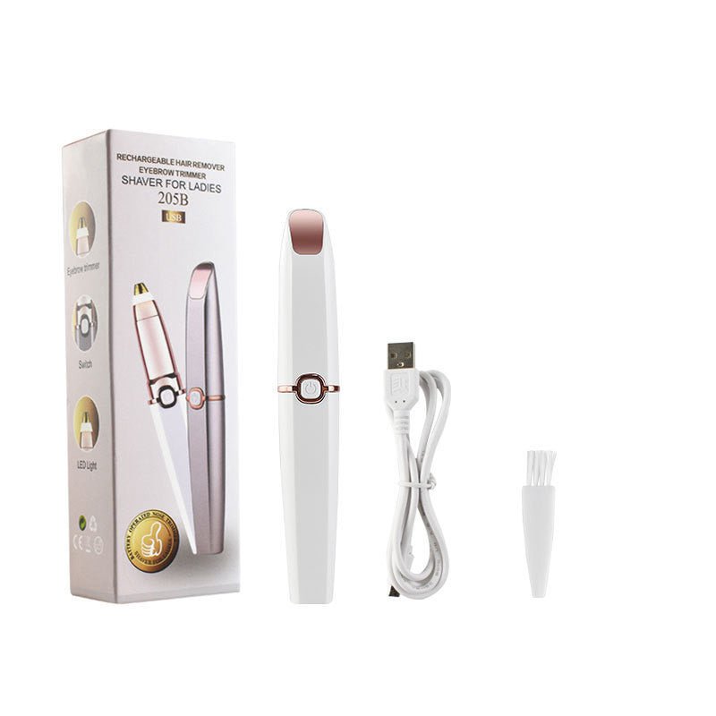 Les Visionnaires Makeup Eyebrow trimming / USB Ladies Shaver 2 In 1 Lipstick Epilator Face