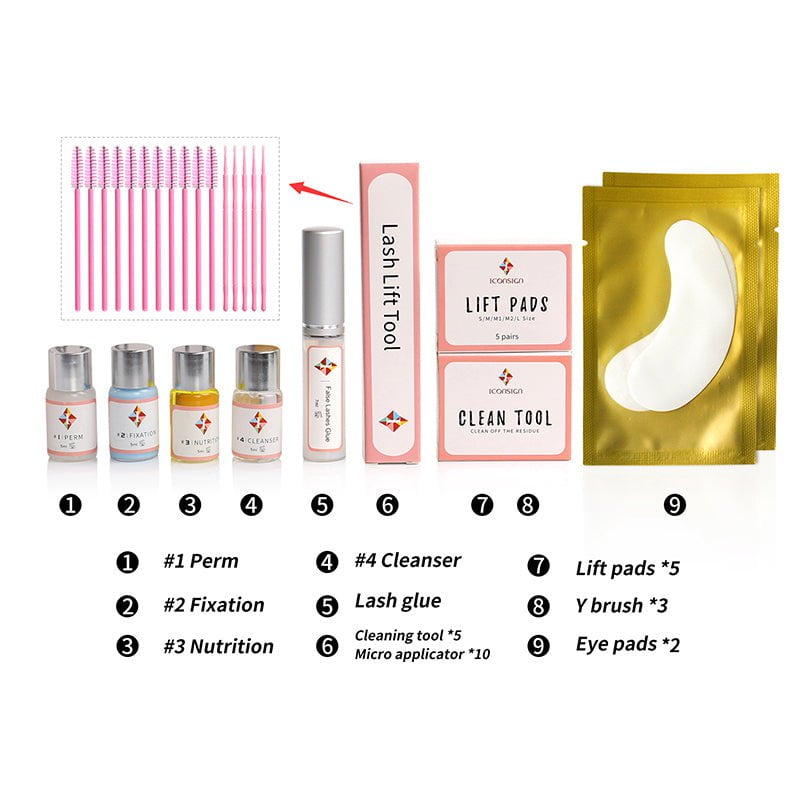 Les Visionnaires Makeup Same as Photos Dropshipping Upgrade Version Lash Lift Kit ICONSIGN Lifting Perm Eyelash Eyes Makeup Tools