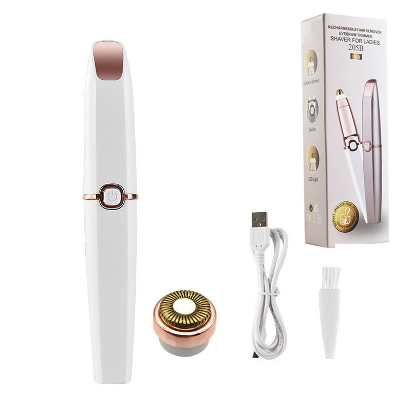 Les Visionnaires Makeup Suit / USB Ladies Shaver 2 In 1 Lipstick Epilator Face