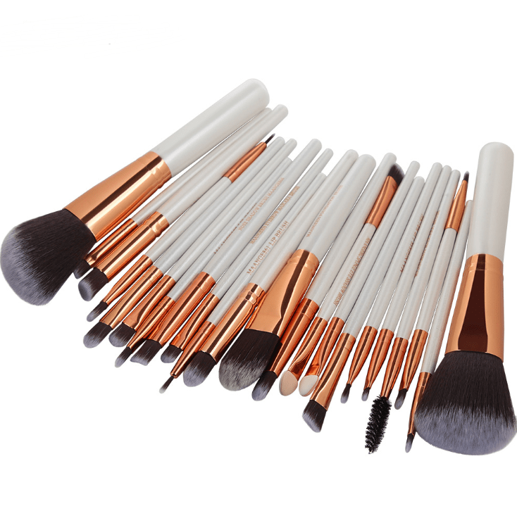 Les Visionnaires Makeup White gold 22 Piece Cosmetic Makeup Brush Set