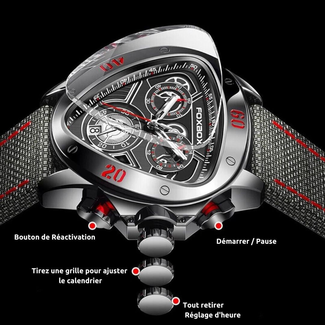 Les Visionnaires Montre Noir Racing Vertex (CJ)