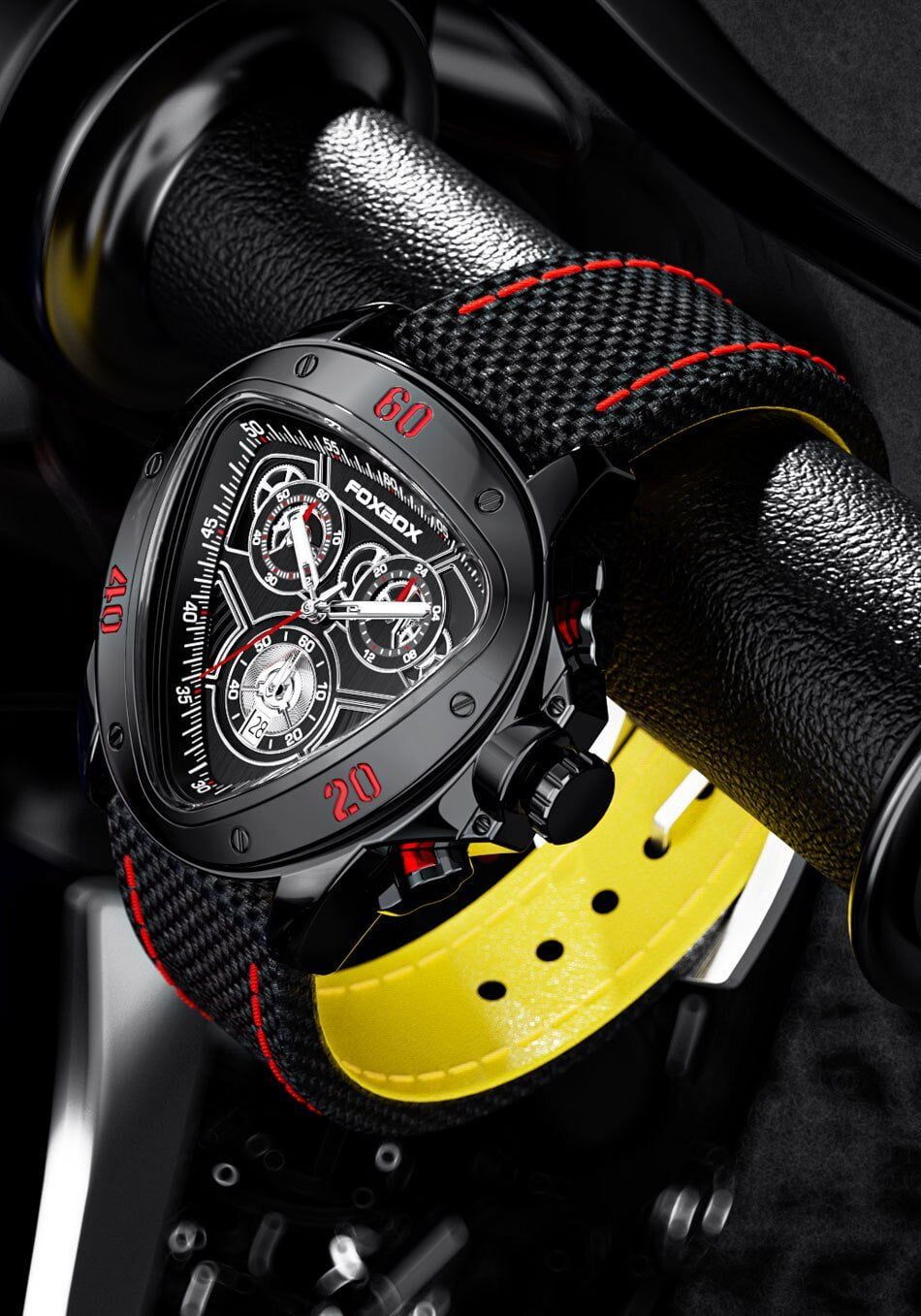 Les Visionnaires Montre Noir Racing Vertex (CJ)