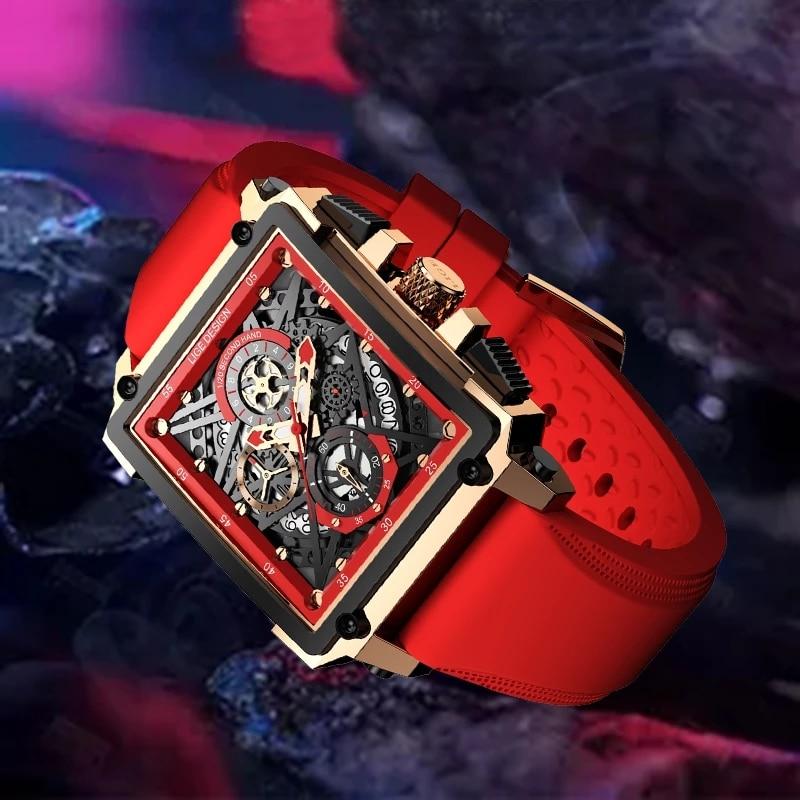 Les Visionnaires Montre Rouge Flamme Rouge (CJ)