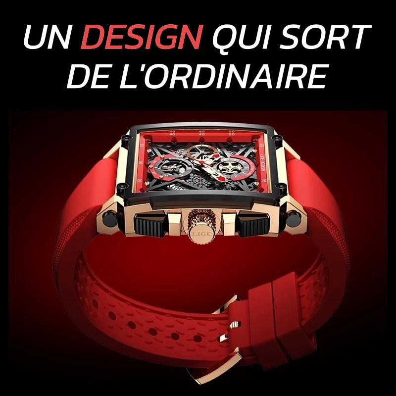 Les Visionnaires Montre Rouge Flamme Rouge (CJ)