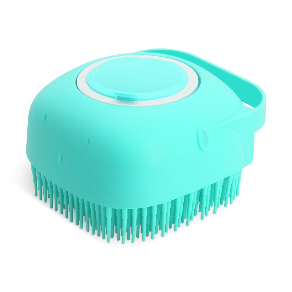 Les Visionnaires Pet Accessories Blue Pet Dog Shampoo Massager Brush Cat Massage Comb Grooming Scrubber Shower Brush For Bathing Short Hair Soft Silicone Brushes