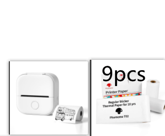 Les Visionnaires Printer White Set4 / USB Portable Mini Thermal Label Printer Home Photo Printer Student Wrong Question Printer Bluetooth Mini Label Printer Price Tag