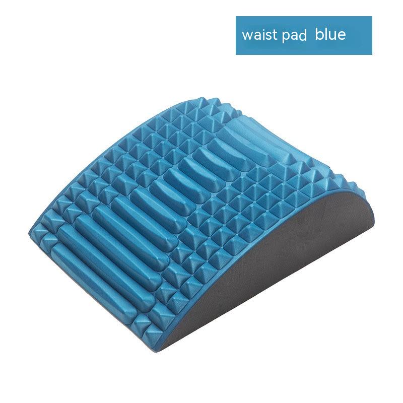 Les Visionnaires Woman fashion and Outdoor Dark Blue Back Stretcher Pillow Neck Lumbar Support Massager For Neck Waist Back Sciatica Herniated Disc Pain Relief Massage Relaxation