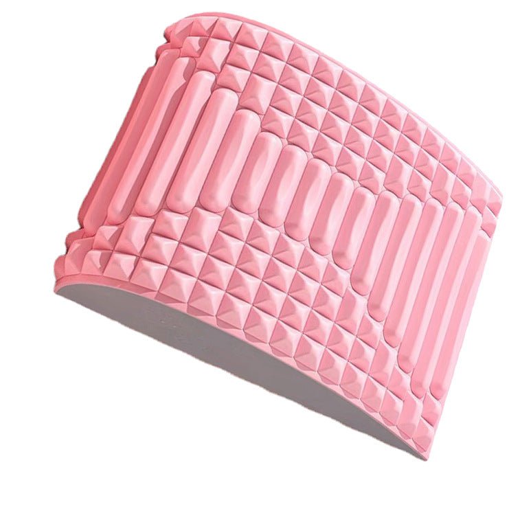 Les Visionnaires Woman fashion and Outdoor Pink Back Stretcher Pillow Neck Lumbar Support Massager For Neck Waist Back Sciatica Herniated Disc Pain Relief Massage Relaxation