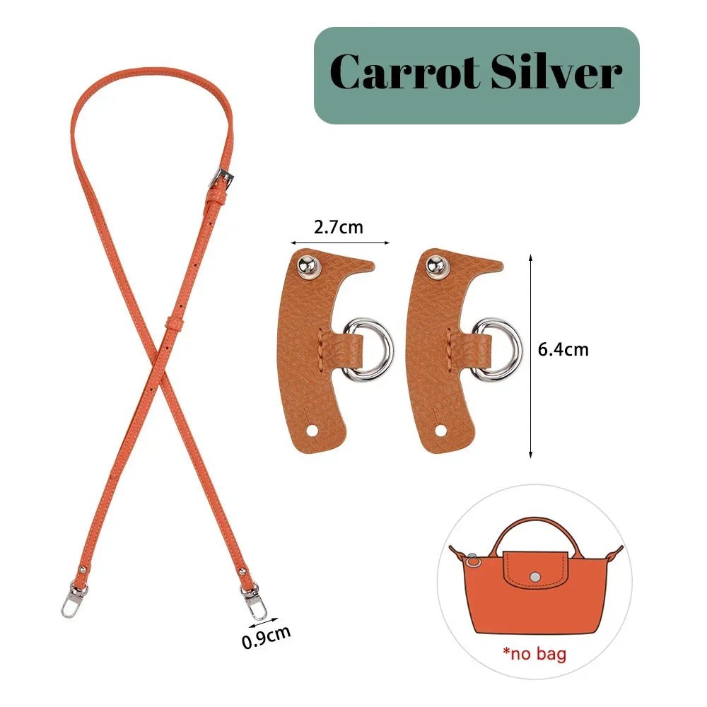 Storazone 0.9F Corrat Bags Strap For Mini Longchamp Bag Shoulder Strap Dumpling Crossbody Perforated Conversion Accessories For Punch-free Bag Stra