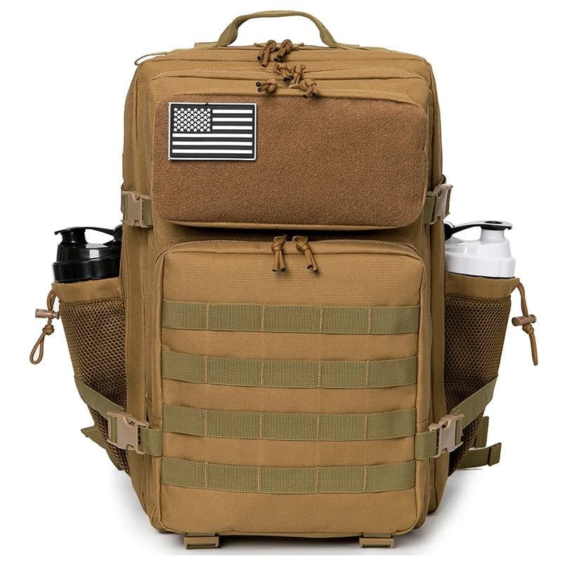 Storazone 1.0 Tan QT&QY 50L Military Tactical Backpack Army Bag Hunting MOLLE Backpack GYM For Men EDC Outdoor Hiking Rucksack Witch Bottle Holder