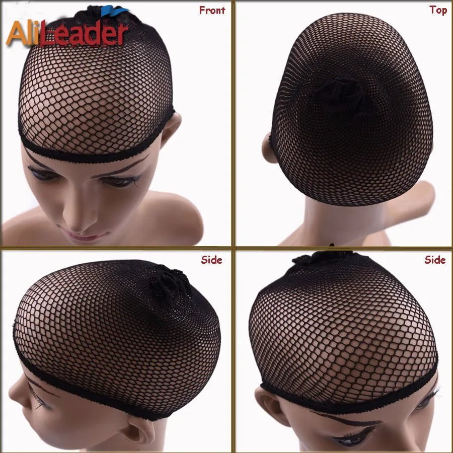 Storazone 1/2/5Pcs Nylon Hair Net Good Quality Wig Hair Nets With Elastic New Fashion Hairnet Mesh Wig Caps For Women Open Ended Wig Cap