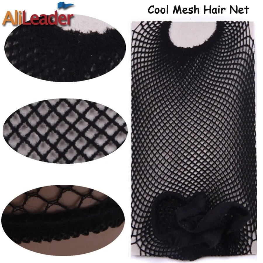 Storazone 1/2/5Pcs Nylon Hair Net Good Quality Wig Hair Nets With Elastic New Fashion Hairnet Mesh Wig Caps For Women Open Ended Wig Cap