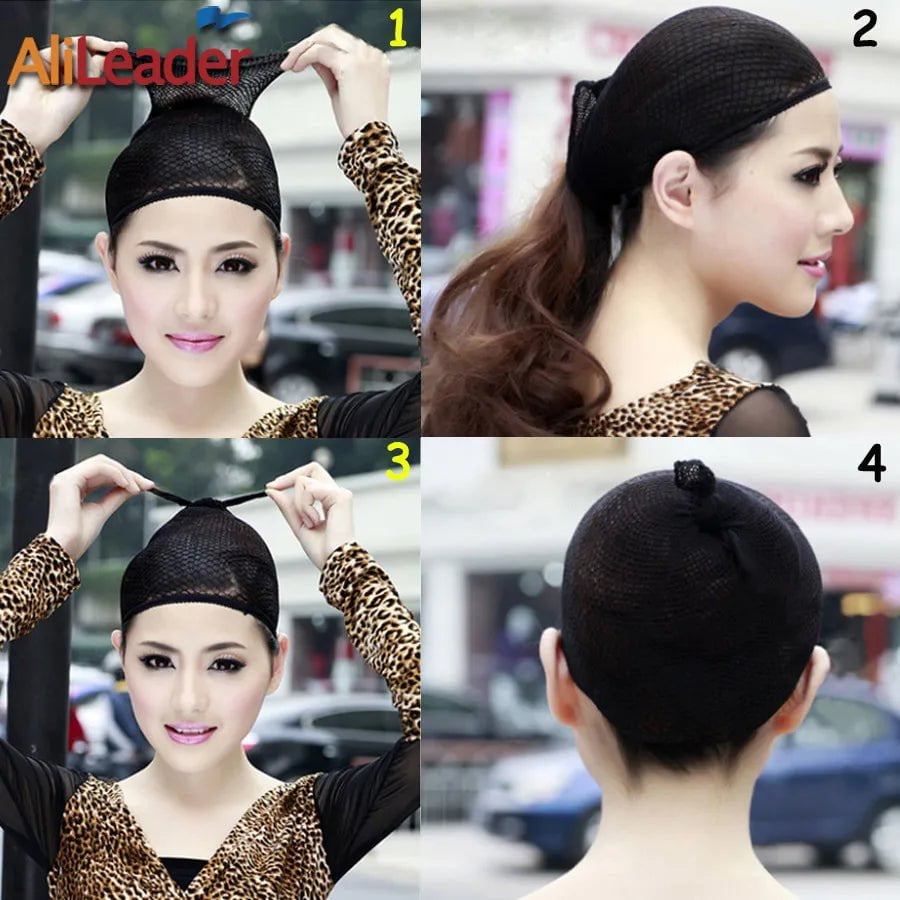 Storazone 1/2/5Pcs Nylon Hair Net Good Quality Wig Hair Nets With Elastic New Fashion Hairnet Mesh Wig Caps For Women Open Ended Wig Cap