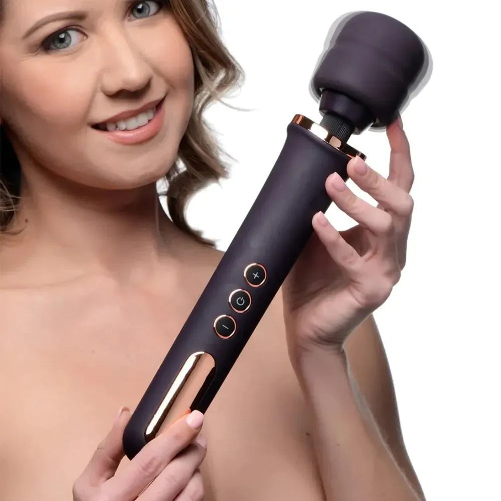 Storazone 1 Hannibal Huge Magic Handheld Massager Wand Clitoris Stimulation for Women Big Size AV Stick 10 Speed Vibrator Foreplay Adult Toy