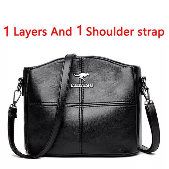 Storazone 1 Layer Black Women Embroidery Tote Bag High Quality Leather Ladies Handbags 2022 Women Shoulder Bag Small Crossbody Bags For Women Sac a Main