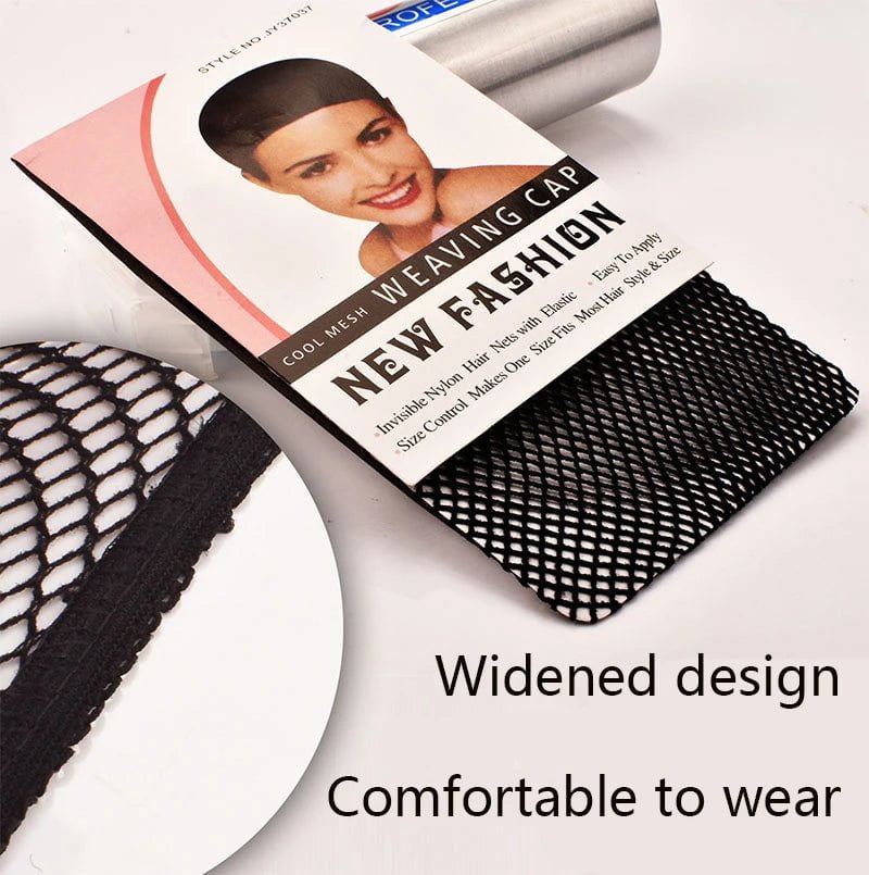 Storazone 1 MNAWEI Top Sale 1 Pcs Hairnets good Quality Mesh Weaving Black Wig Hair Net Making Caps Weaving Wig Cap & Hairnets