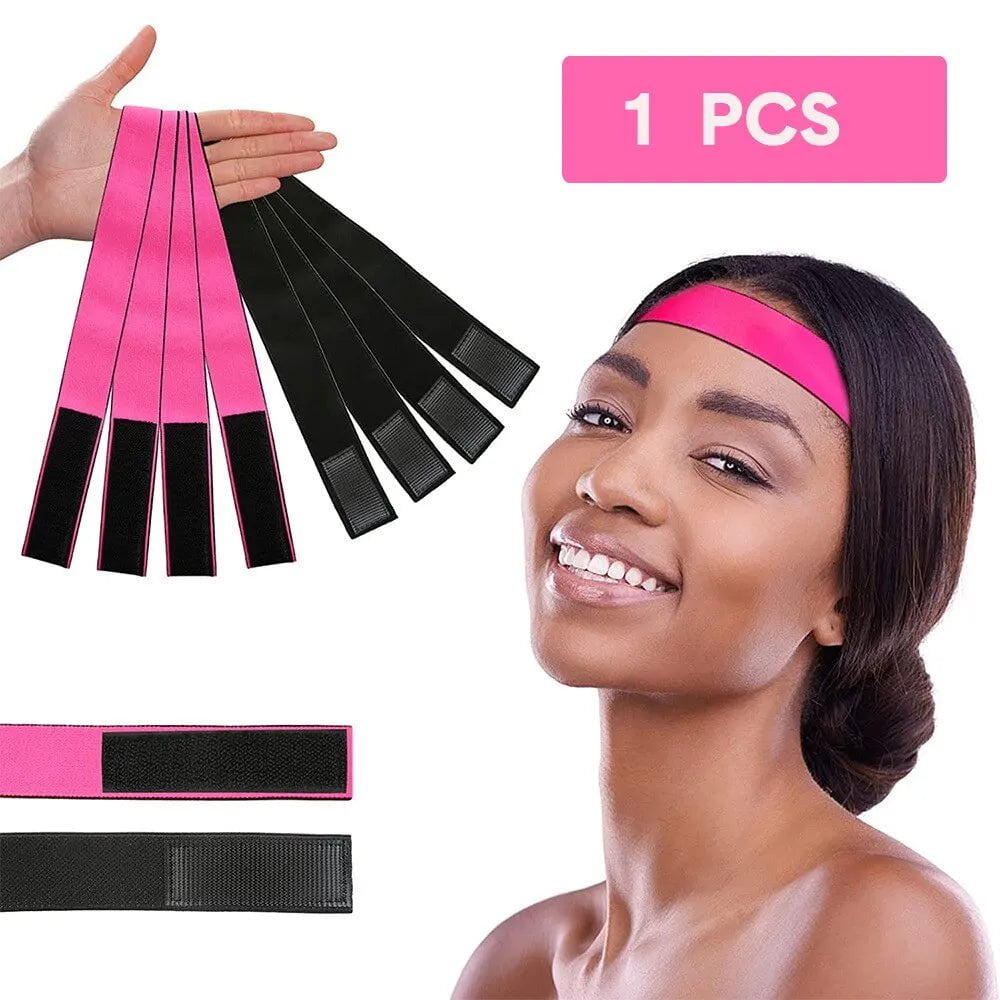 Storazone 1 Piece Black Pink Wholesale Elastic Band For Lace Frontal Wigs Melt 1/5/10 PCS Lace Melting Elastic Band For Melting Lace Band Wig Bands For Women