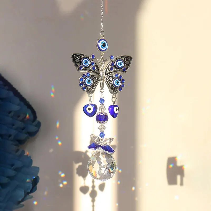 Storazone 1 Piece, Butterfly Devil's Eye, Crystal Pendant, Family Outdoor Garden Decoration