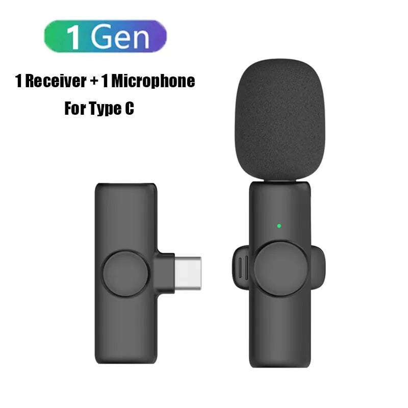 Storazone 1 to 1 for Type C K11 Professional Wireless Lavalier Microphone for iPhone iPad Laptop Android Live Gaming Video Recording Interview Business Mic