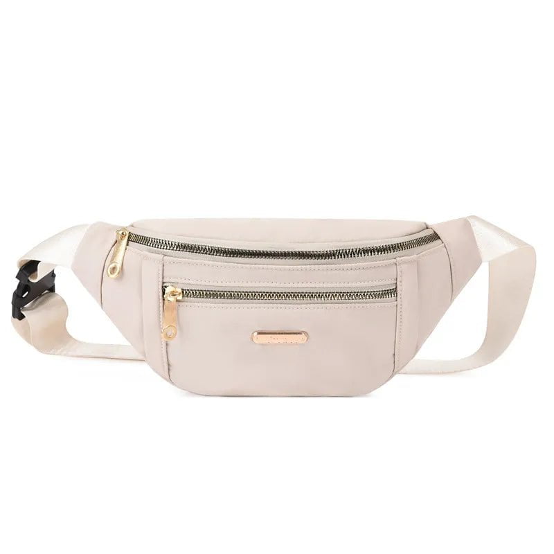 Storazone 1 Waist Bags for Women Oxford Leisure Color Waist Bag Shoulder Crossbody Chest Bags Handbags All-match Messenger Belt Bags